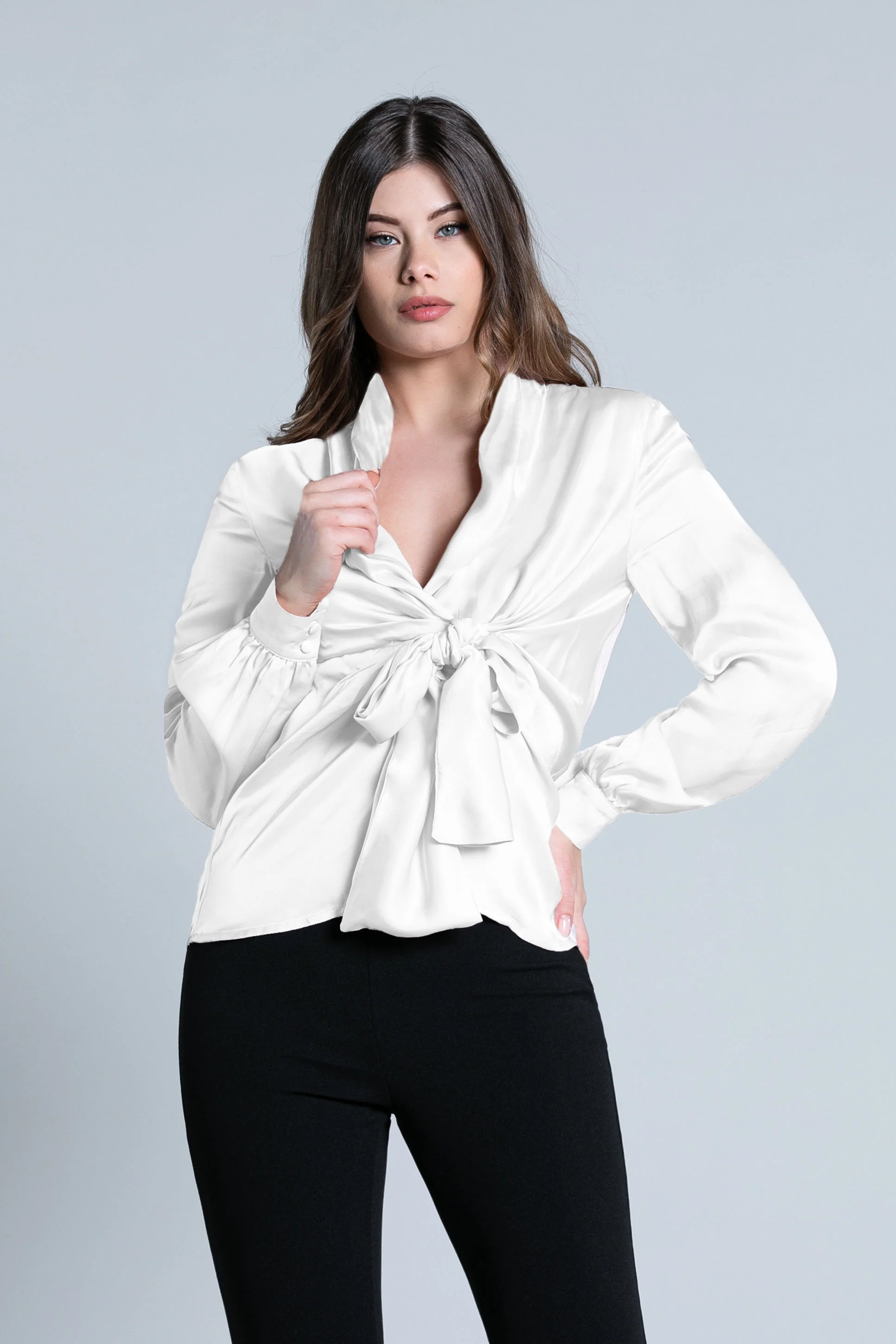 Camicia FELA manica lunga con bottoncini più fusciacca - Image 5