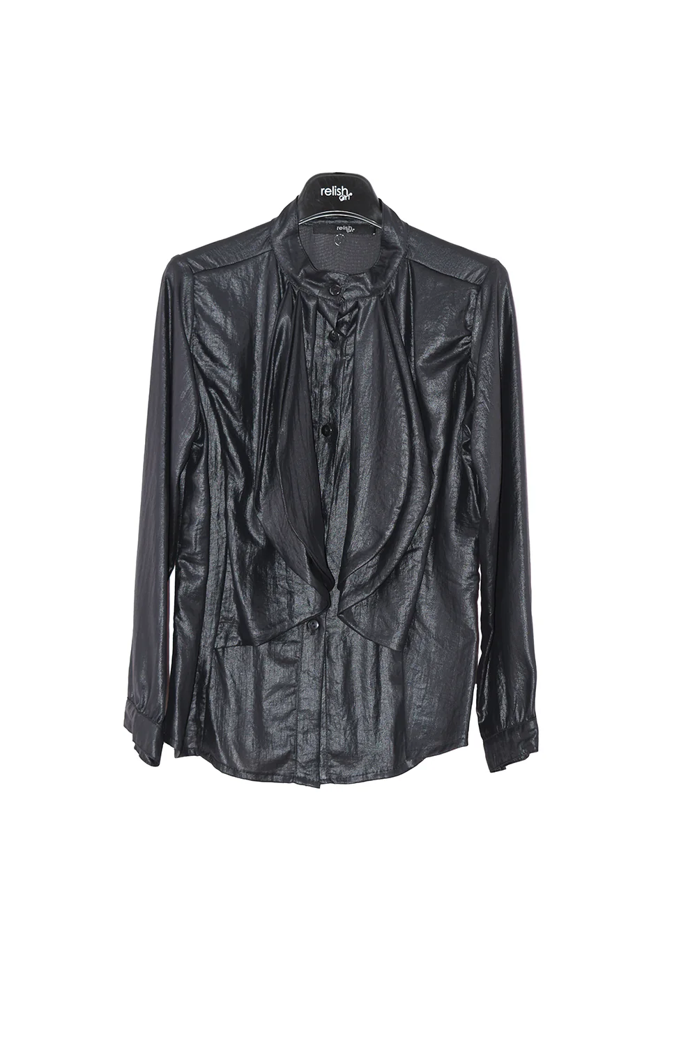 Camicia OLKIUSA per bambina manica lunga Gale Effetto Spalmato