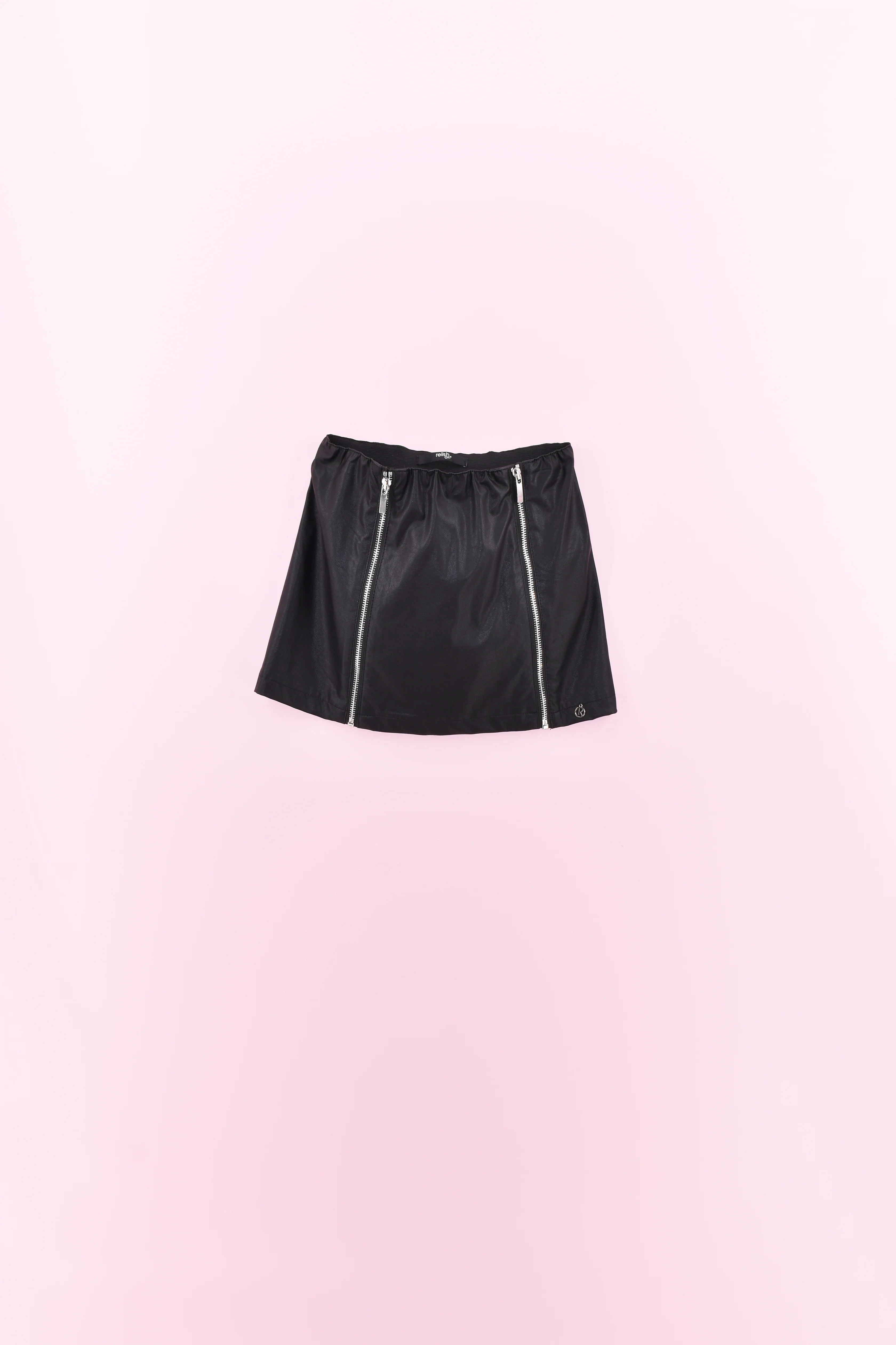 Gonna FRUTO per bambina corta con zip ecopelle - Image 2