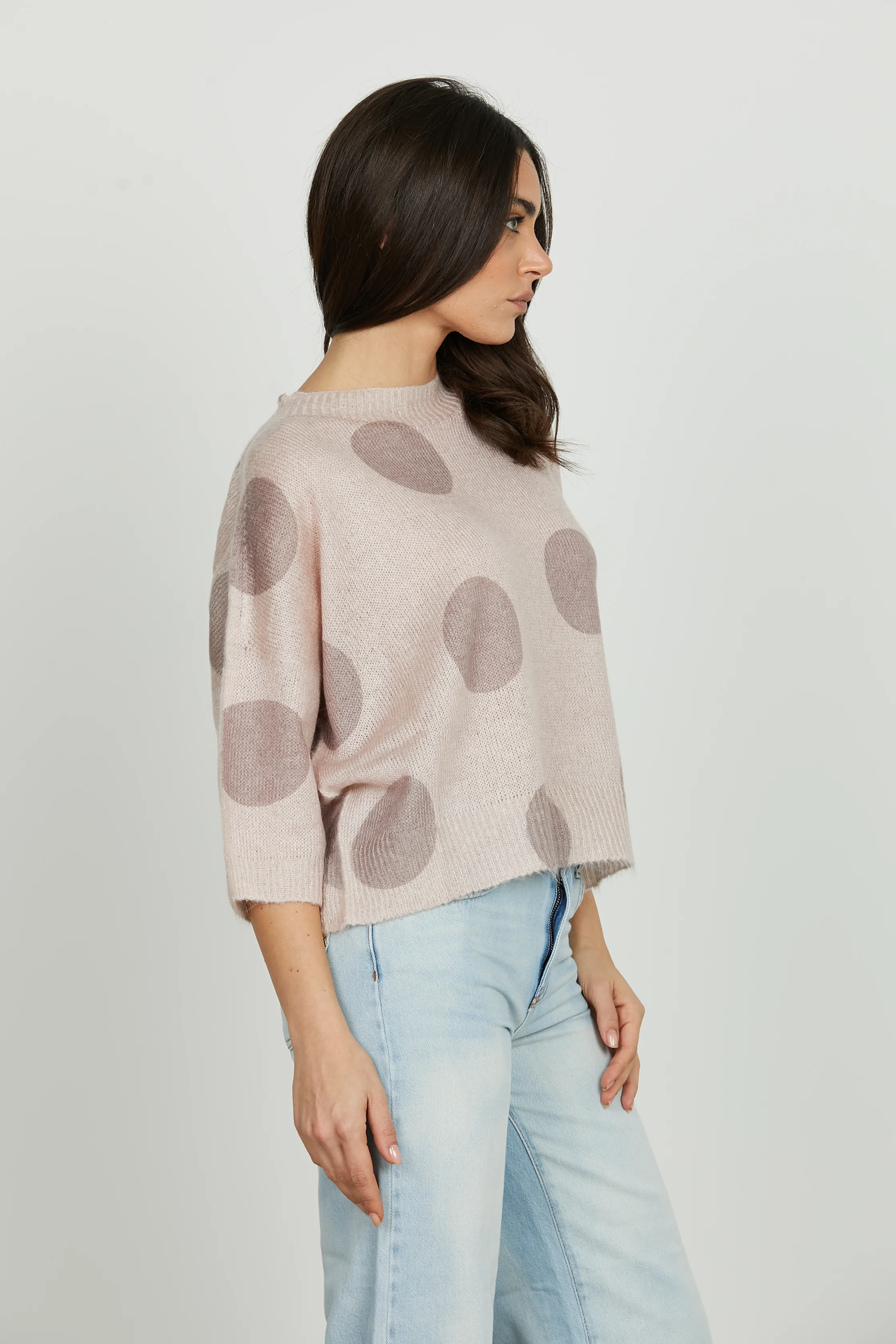 Maglia ADIRE maniche 3/4 fantasia cerchi - Image 2