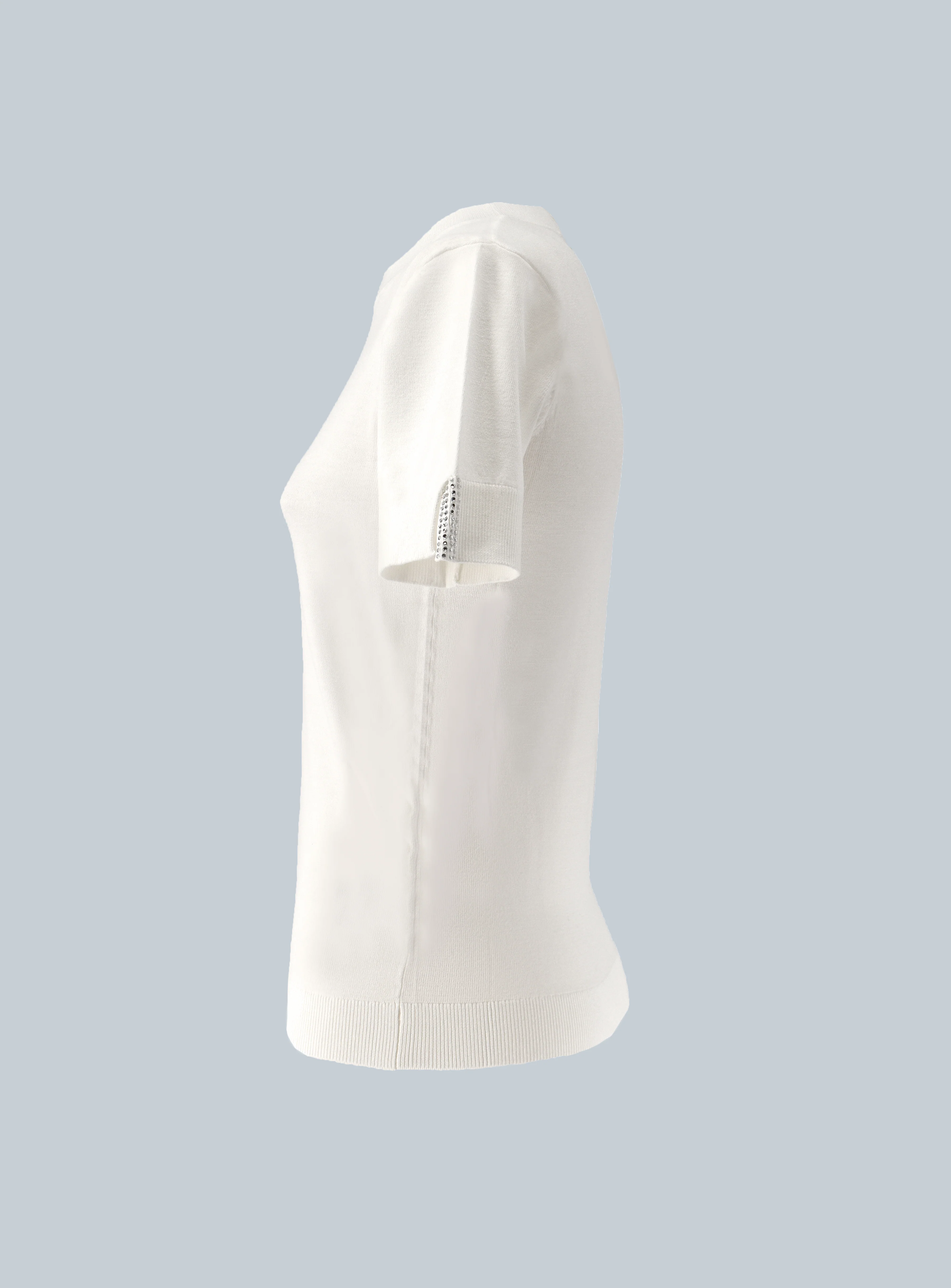 Maglia TEVI mezza manica con spacchetti più strass - Image 4