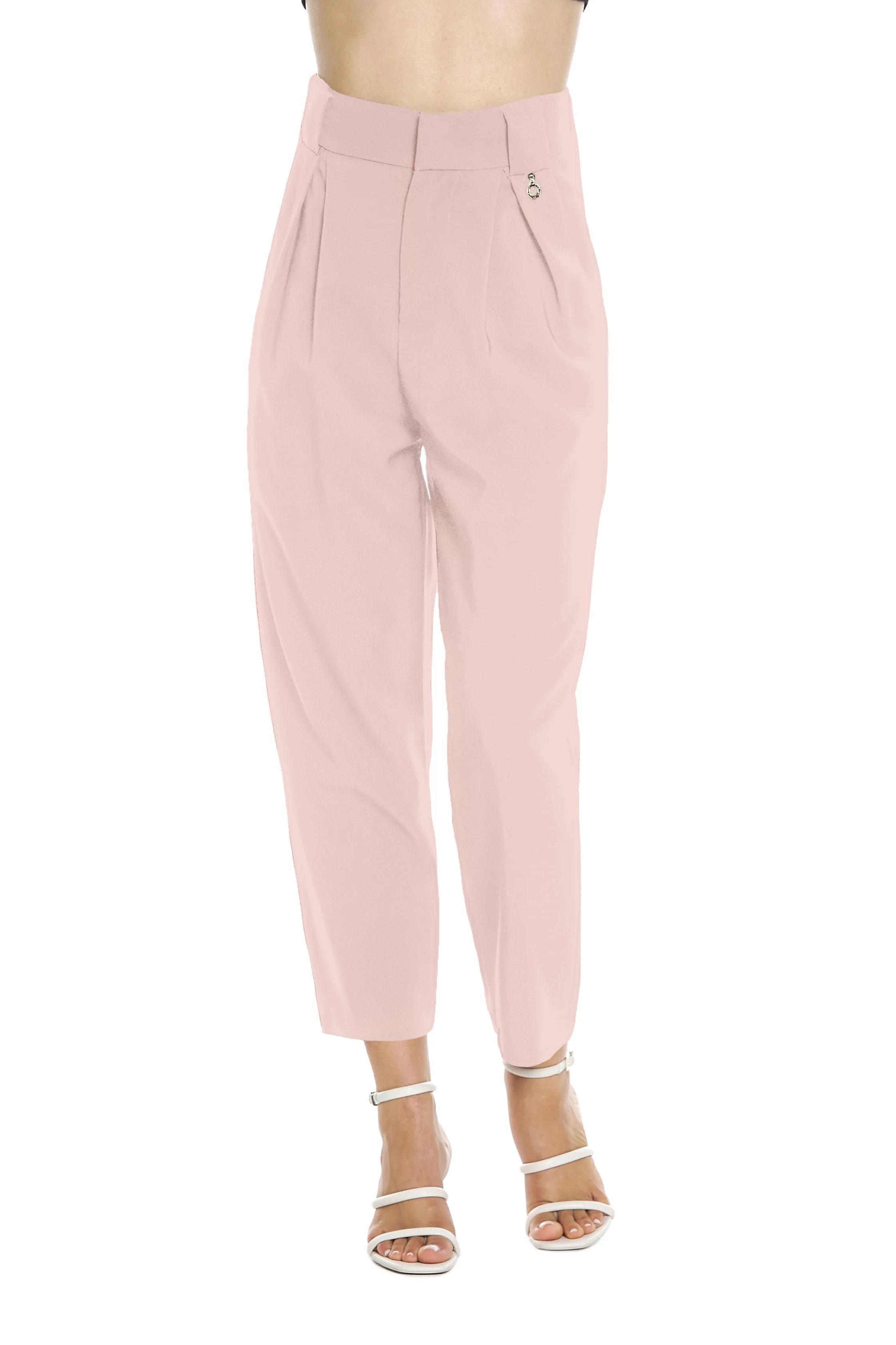 Panta SETMU vita alta capri con pinces più passanti più tasche - Image 7