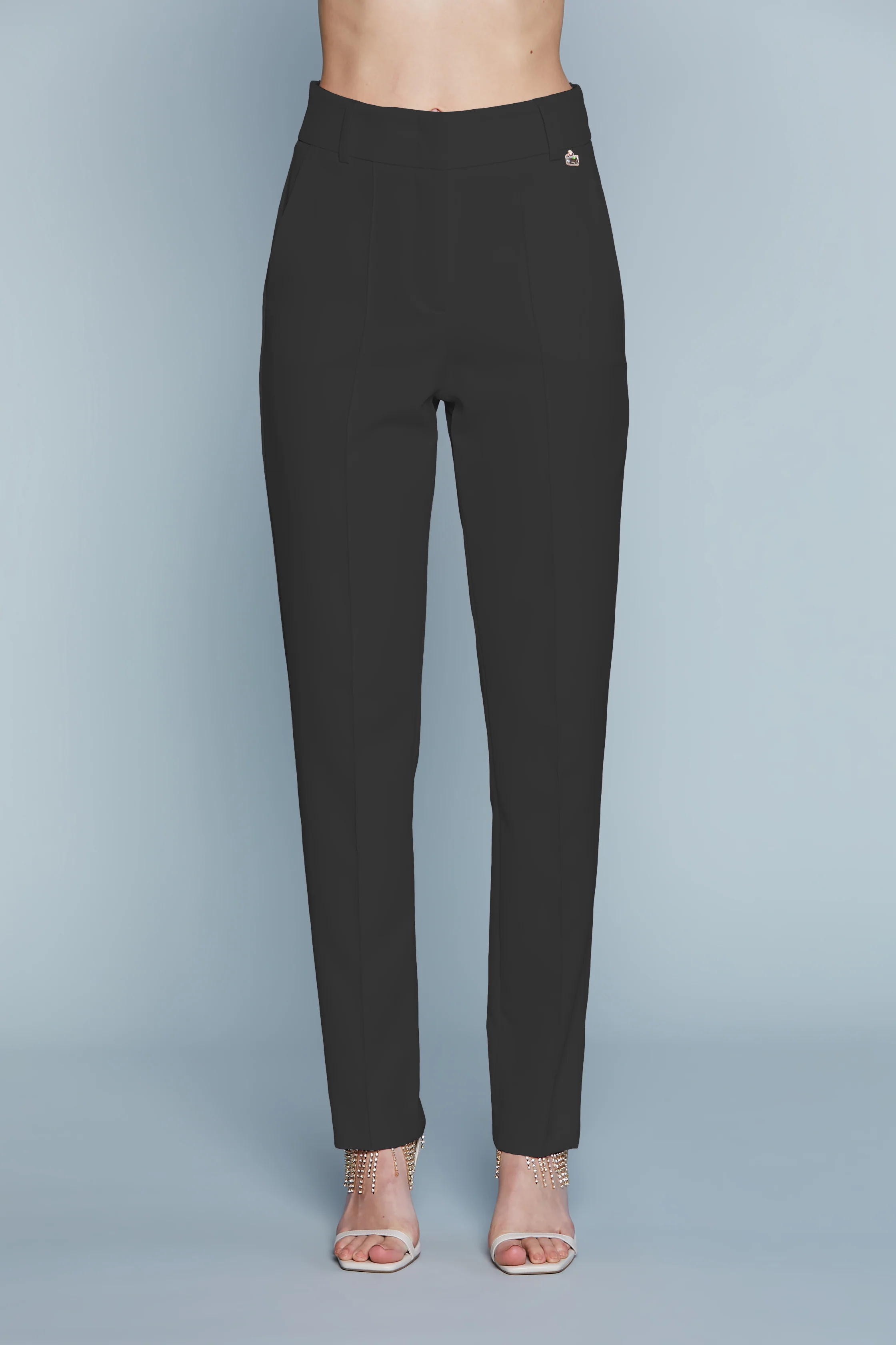 Pantalone SELENITE con Ganci più Passanti più Vita Alta Gamba Dritta - Image 7