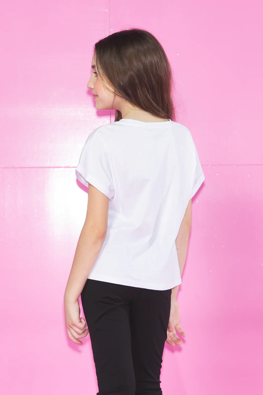 T-Shirt APUSINA mezza manica Stampa Cuori Maculata più Lamina - Image 3