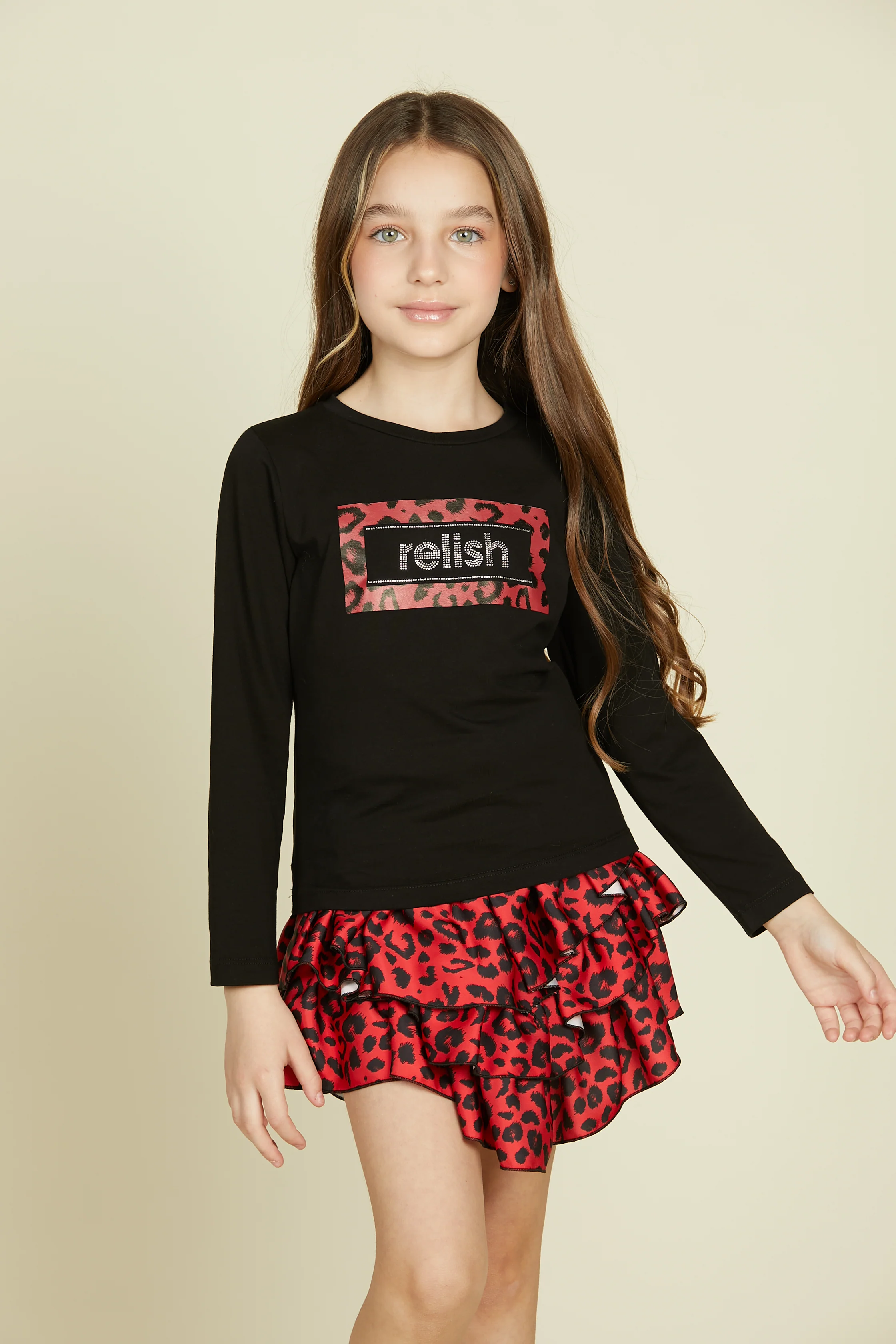 T-shirt DRAGON/A stampa maculata