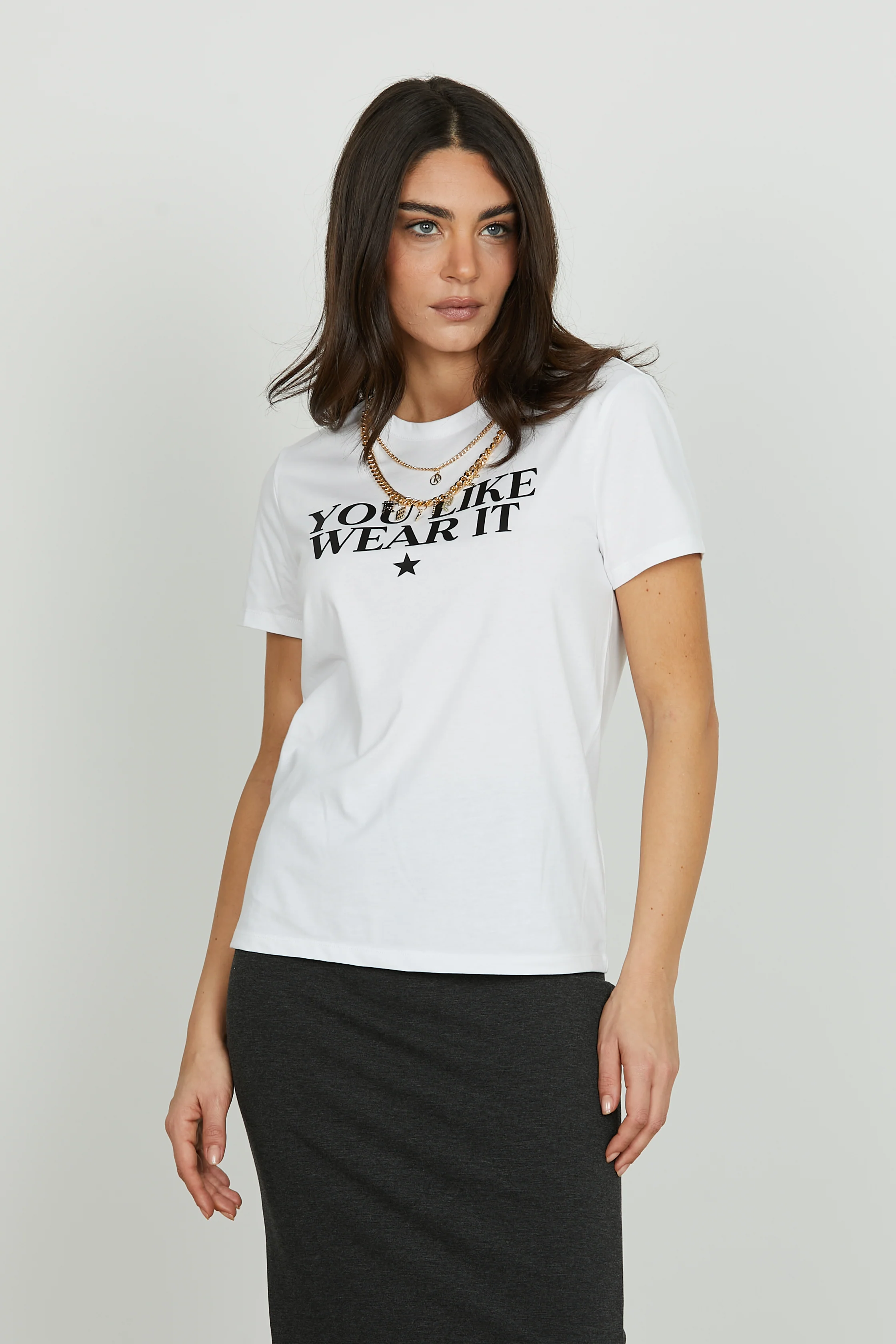 T-shirt OLIM mezza manicacon catena logo