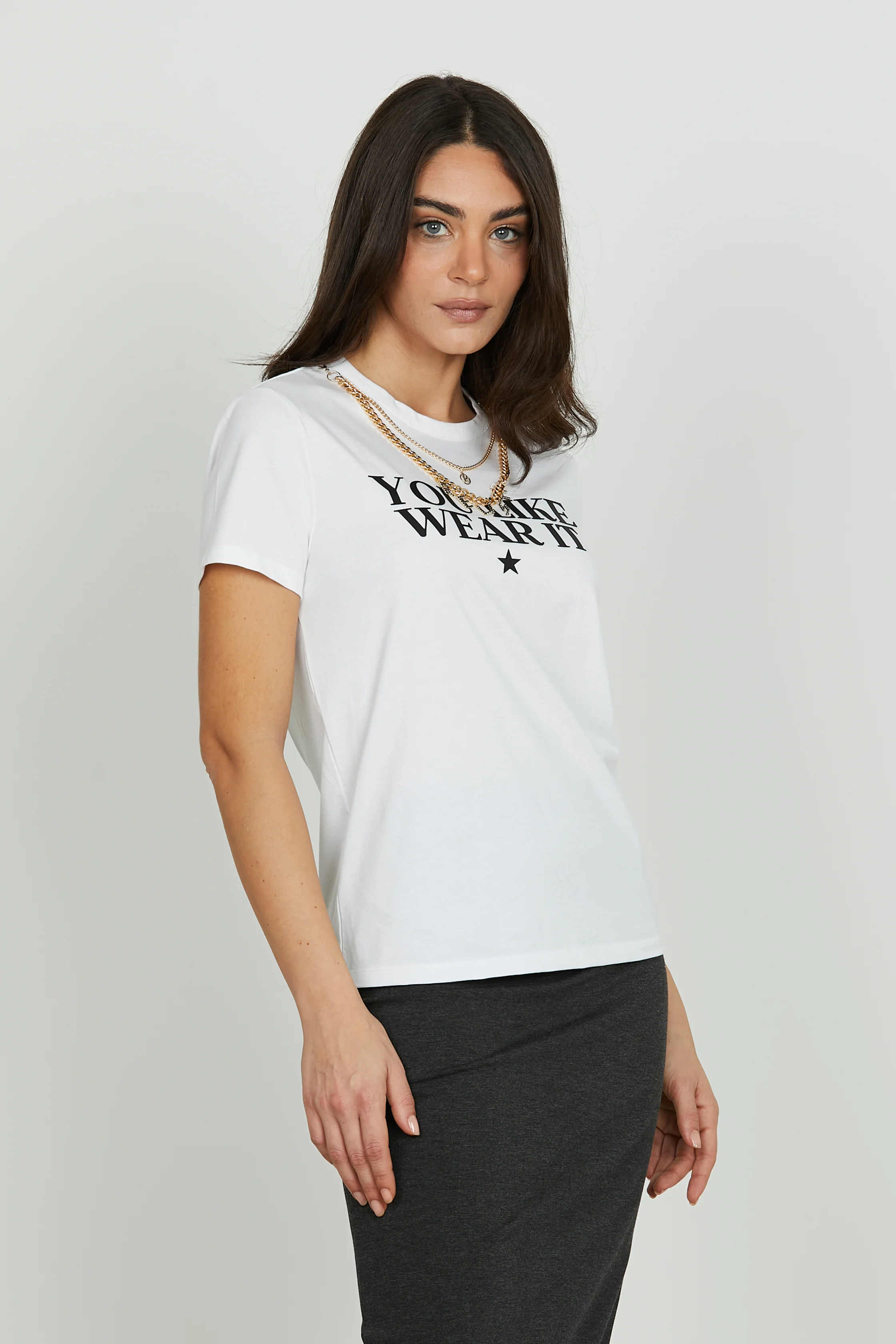 T-shirt OLIM mezza manicacon catena logo - Image 2